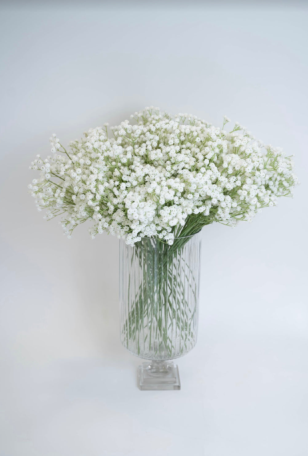 פרחי גבסנית מלאכותיים בלבן