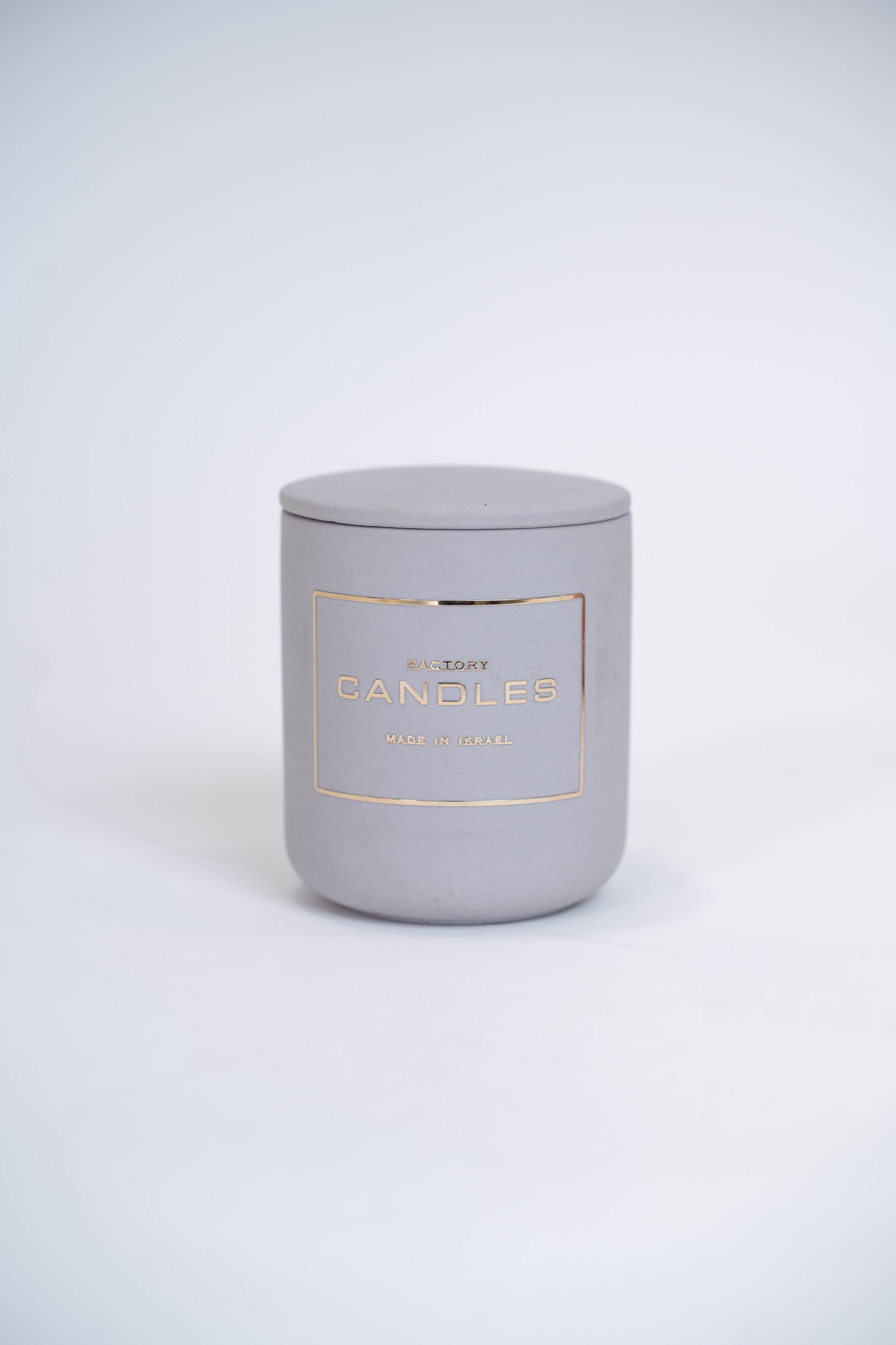 נר ריחני פרימיום בכוס חרס + מכסה