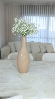 אגרטל זכוכית יוקרתי בגוון מוקה