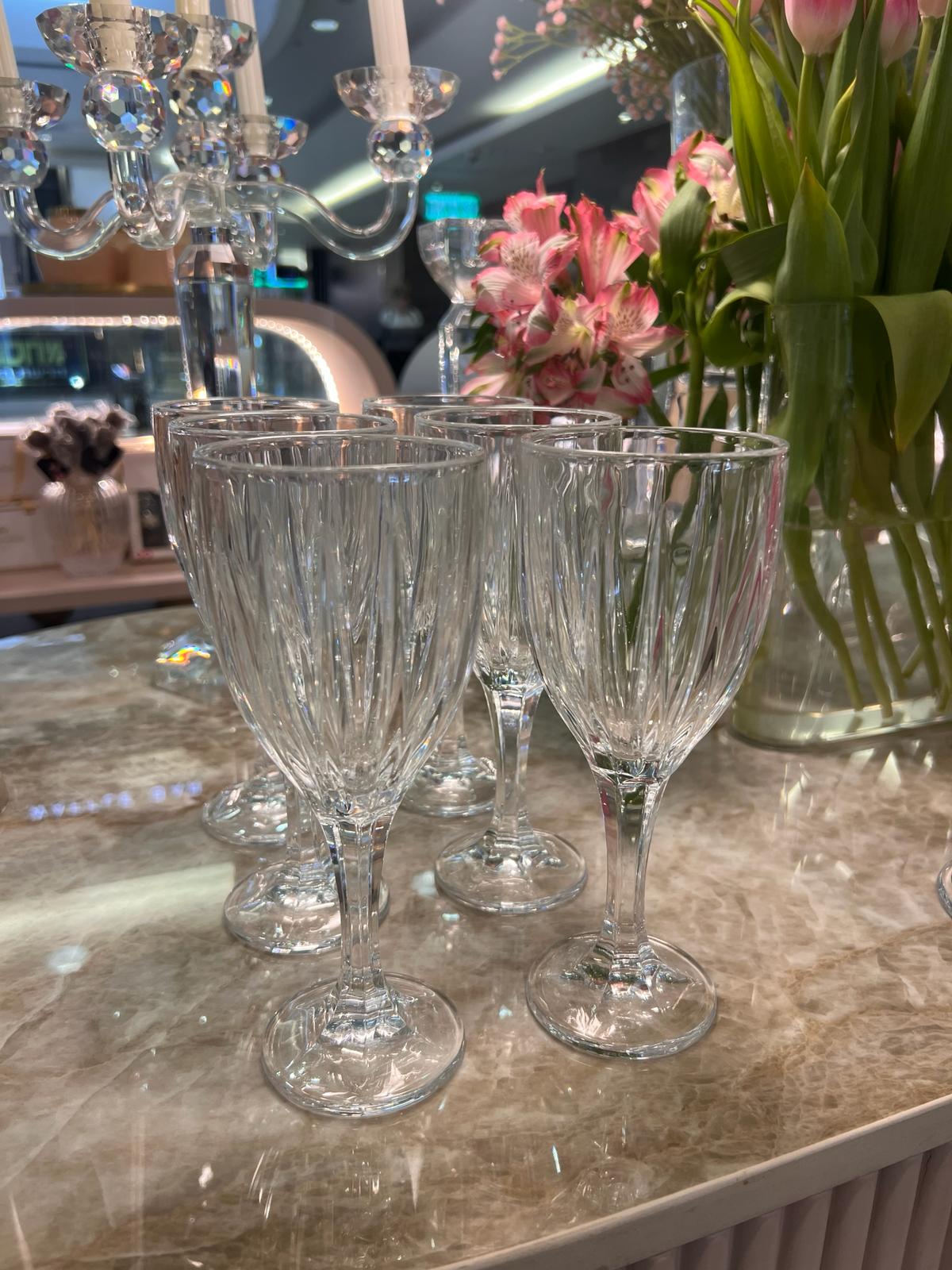 גביע יין דגם פסים בריליאנט