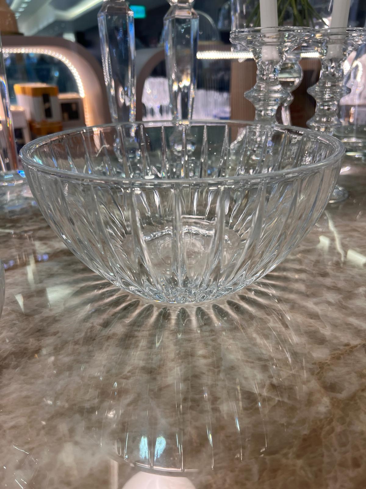 קערת הגשה לסלט דגם פסים