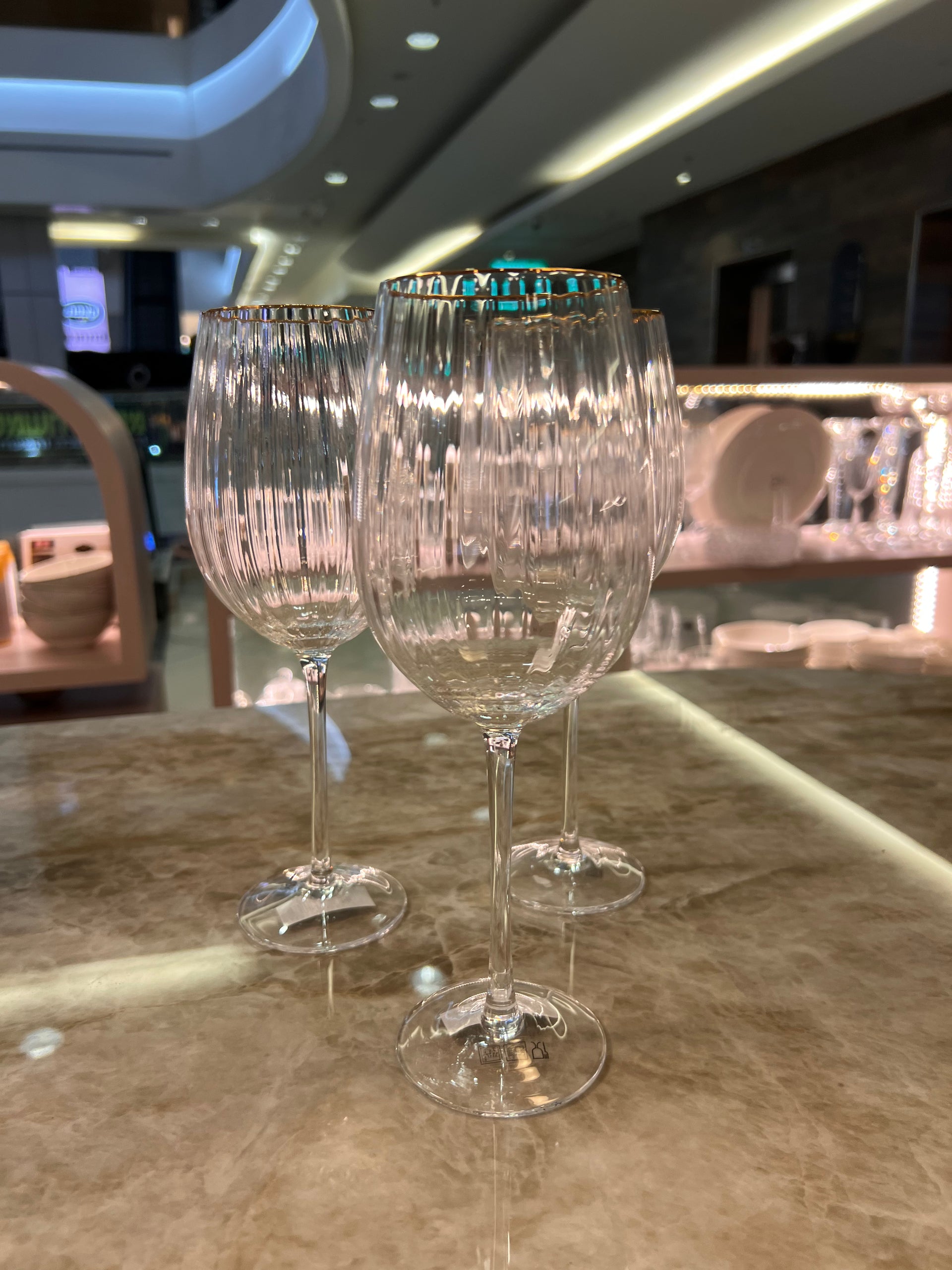 גביע יין פליסה גימור זהב