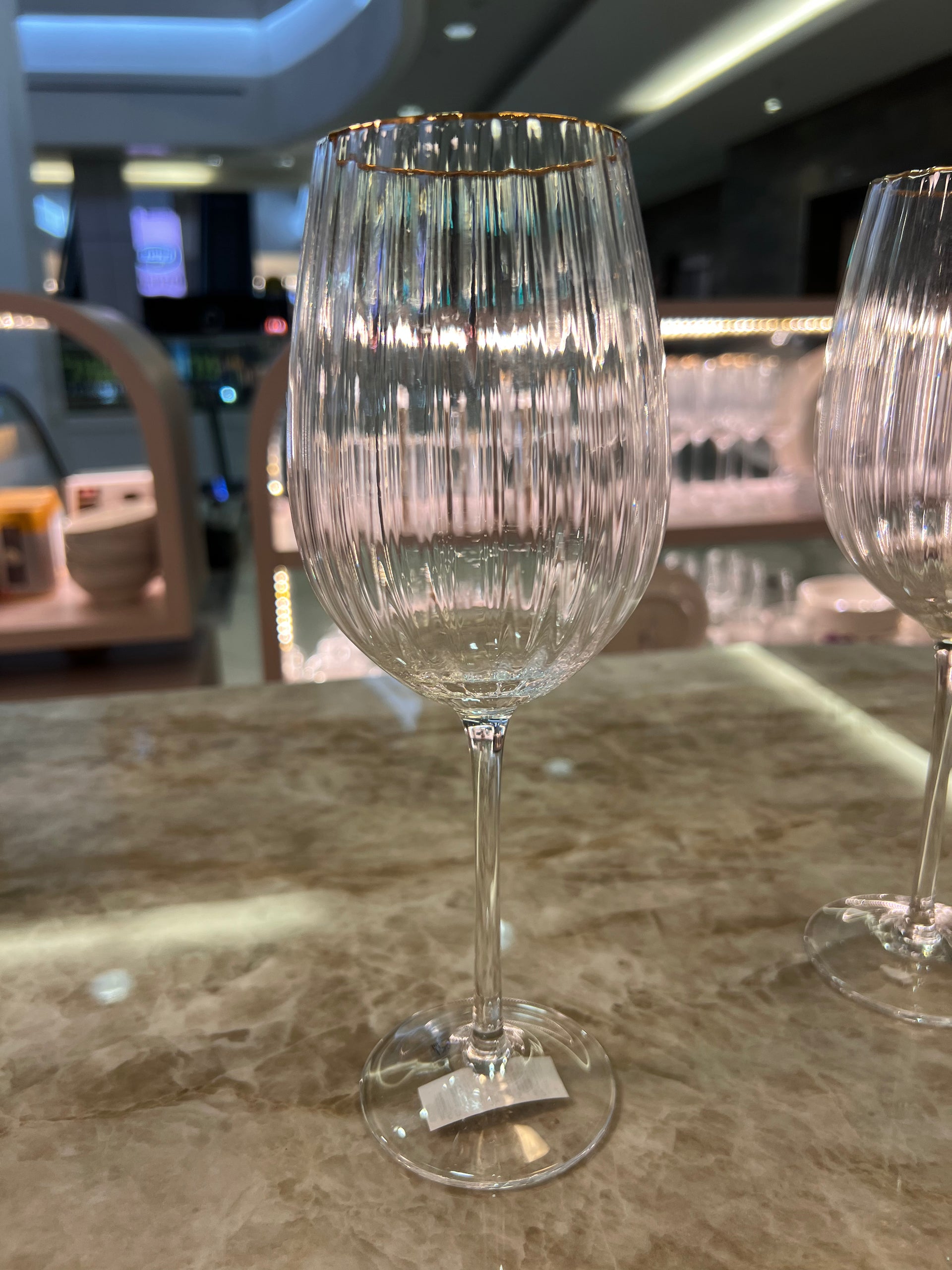 גביע יין פליסה גימור זהב