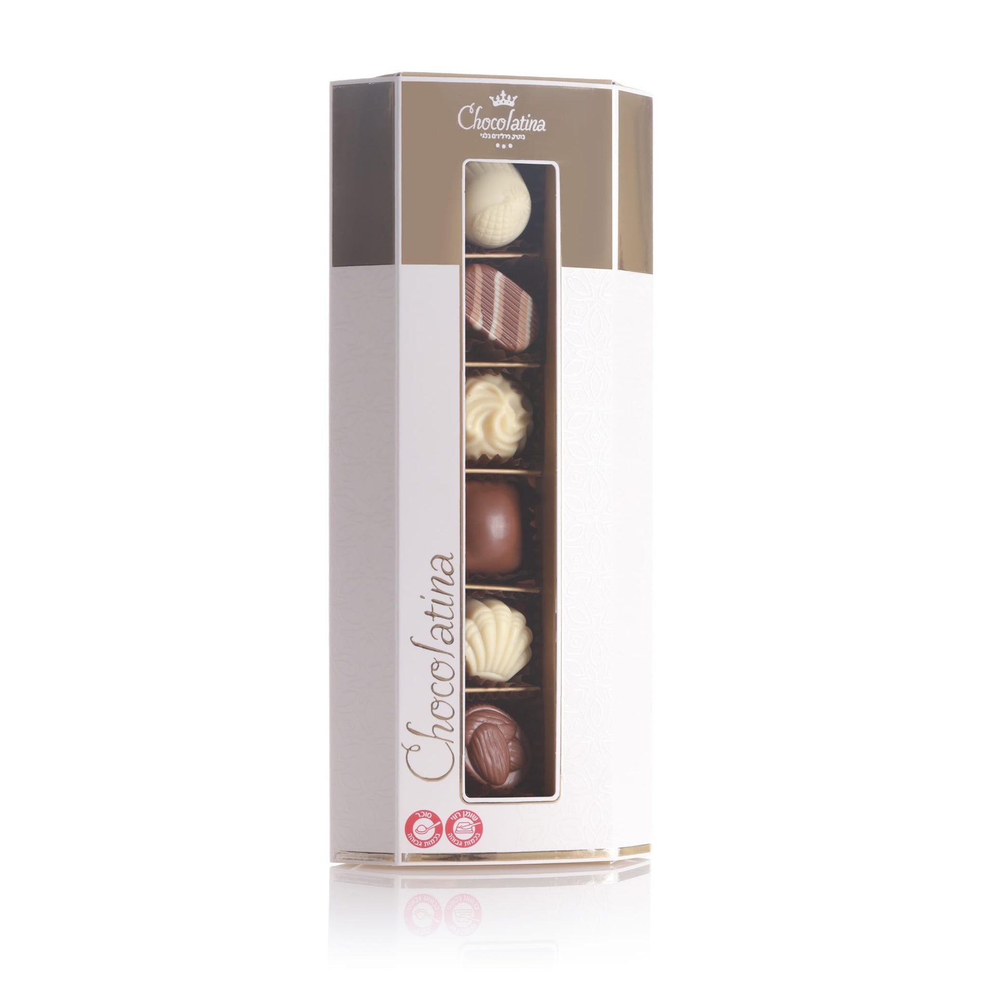 מארז 6 יח' פרלינים